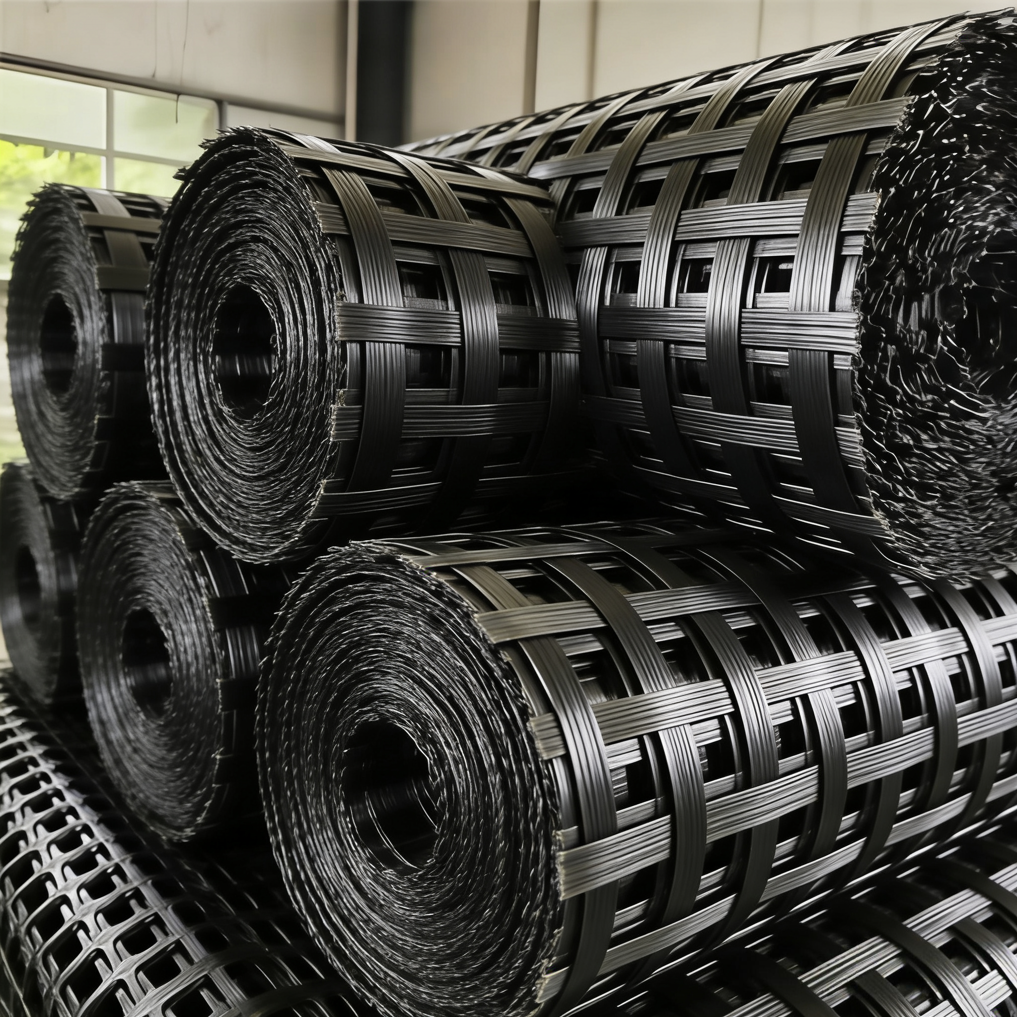 Двухосноориентированная стекловолоконная геосетка EGA (1)