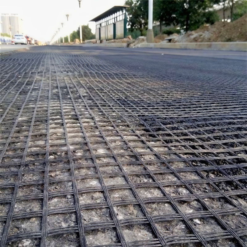 Термостойкая стекловолоконная геосетка для усиления дорожных покрытий-A (2)