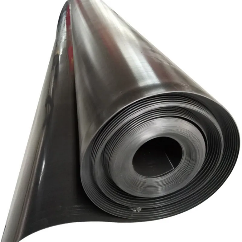 Утолщённая чёрная гладкая геомембрана из ПЭВП002